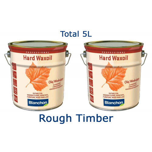 Blanchon HARD WAXOIL (hardwax) 5 ltr (two 2.5 ltr cans) ROUGH TIMBER 07721327 (BL)